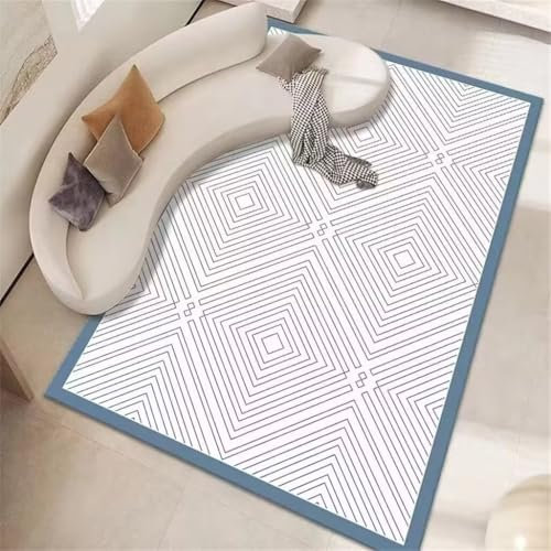 RUGMRZ Teenage Boys Schlafzimmer Dekoration Deko Terrasse Rechteckiger Teppich Für Den Innenbereich, Schlafzimmer, Weißer Teppich, rutschfest Und Sturzsicher Matte Das 200X250Cm 6Ft 6.7''X8F
