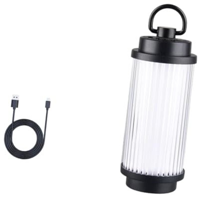 predolo USB Campinglampe, dimmbare Laterne für Picknick und Wandern, vielseitige Umgebungsbeleuchtung, Schwarz