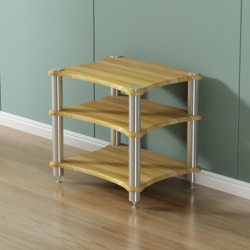 Genérico Soporte para estéreo, Soporte de Audio, Estante para Multimedia, Soporte para Consola de Videojuegos, Estante esquinero para Soporte de Medios AV, Estante para proyector, Torre de Soporte pa