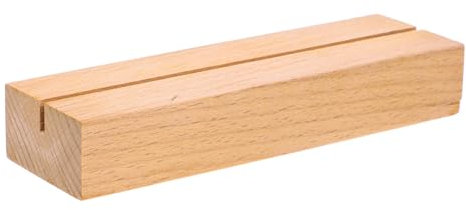Gadpiparty Porte-cartes en Bois Rustique 15 Cm Fente 3 Mm Support Stable Multifonctionnel pour Photos Calendrier Bureau Mariage