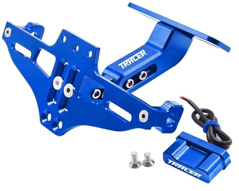 Cornice per targa Per YAMAHA Tracer FJ-09 Tracer 900/9/GT 9GT 2015-2023 Porta Targa Numero Telaio Targa Staffa Luce Indicatori Di Direzione(Blue)