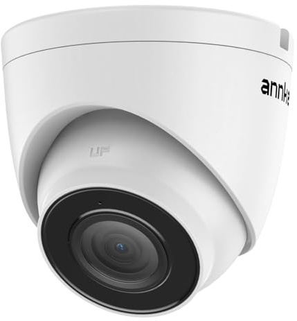 ANNKE 3K PoE Camera with Audio/Mic, IP Turret Security Camera Outdoor Indoor, Color Night Vision, AI Human Detection, IP67 Weatherproof, 116° Wide Angle 2.8mm Lens, 24/7 Recording,RTSP, @20fps