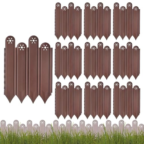 Bordures de jardin | Bordure de pavé paysager | Barrière de protection décorative pour route, pelouse, pavé, jardin, terrasse, parterres de fleurs, cour