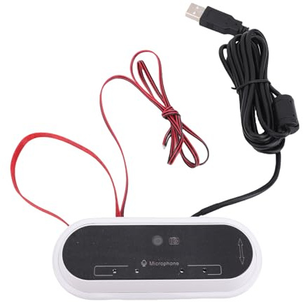 Annadue Modulo della Telecamera USB con Microfono, Raccolta Onnidirezionale da 8 MP 4 Microfoni, Cancellazione del Rumore ANC, Gamma 5m per Chiosk di Auto -servizio, per Android.