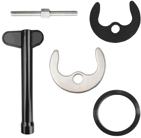 Juego de fijación para lavabo y fregadero, accesorios de fijación de grifos, junta de grifo, juego de montaje, grifo de cocina, arandelas, tuercas con tornillos y llave