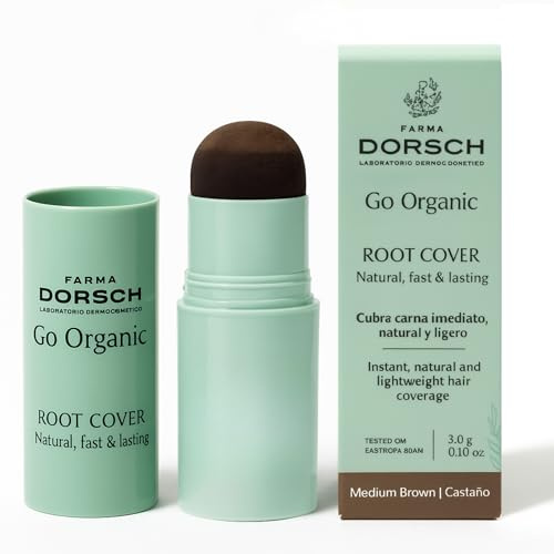 FARMA DORSCH Grauabdeckung | sofortiger Wurzel- und Bart-Korrektor | natürliches und leichtes Finish | visuelle Dichteeffekt | 3 Töne erhältlich (Hellbraun, 30 g (1er Pack))