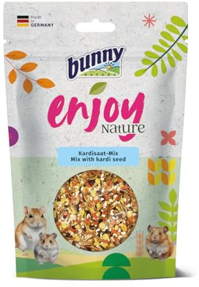 Bunny EnjoyNature Kardisaat-Mix | 120 g | Ergänzungsfuttermittel für Kleinnager | Mit Saaten & Mehlwürmern