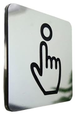 QUXVUIS Señal de timbre, placa de anillo, suministros para el hogar, accesorios impermeables para el hogar, letreros aviso tamaño compacto y delgado larga duración