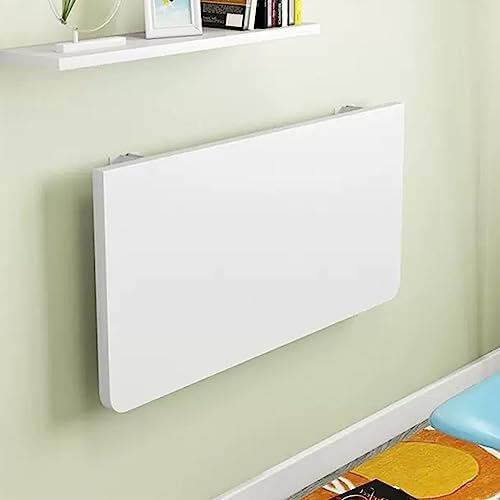 Mesa plegable flotante para ahorrar espacio, diseño de hojas caídas para comedor, estudio, cocina, balcón, compacto, funcional, tamaños de 60 a 120 cm, estación de trabajo plegable para laptop