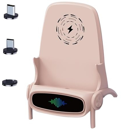 Caricabatterie per telefono da sedia senza fili - Supporto di ricarica rapida, supporto da scrivania compatto, comodo organizer | Stazione di ricarica universale per telefoni cellulari per casa