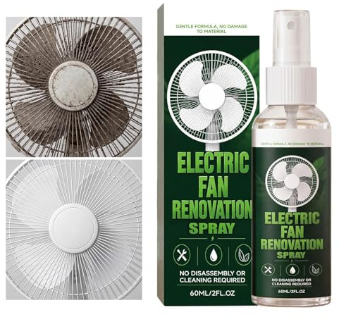 Ventilator-Reinigungsspray Effektive Staubentfernungslösung | Starker Haushalts-Ventilatorreiniger zur Staubentfernung in Haushalt, auf Decken, Böden, im Bad, Küche, Büro, an Fenstern