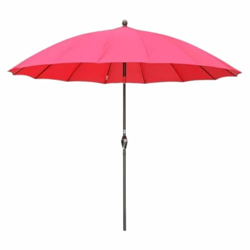 Garden Mile 2m Farbenreich Cocktail Schirm Garten-Sonnenschirm Terrasse Sonnenschirm Stahl Metall pulverbeschichtet Gartenmöbel mit Aufziehen Kurbel & Tilt funktion. erhältlich in rosa lila & Türkis