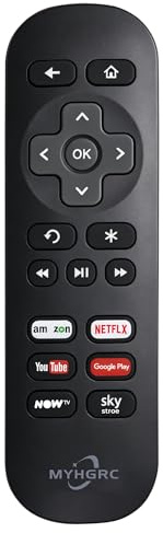 MYHGRC Telecomando di ricambio compatibile con tutti i TV BOX NOW 1 2 3 4 HD LT XS XD Ultra ed Express/+, Premiere/+