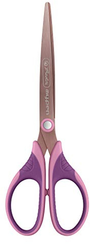 herlitz 50027200 Schere my.pen, für Rechtshänder, wild berry, 1 Stück