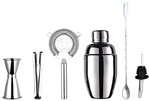 Shaker Cocktail Buvez le mélangeur Shaker Shaker Shaker Shaker Cup Shaker Shaker Shaker Shaker Fantaisie Shaker Barre d'eau Suppléments Outils Cocktail Set de Shaker Ensemble de 6 pièces Set à Cocktai