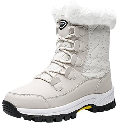 Damen Winterstiefel Snowboots Wanderschuhe Winterschuhe Leichte Thermostiefel Schneestiefel Wasserdicht Wasserdicht Warm Schneestiefel gefütterte Kurzschaft Stiefel Boots Schuhe Bequem rutschfest
