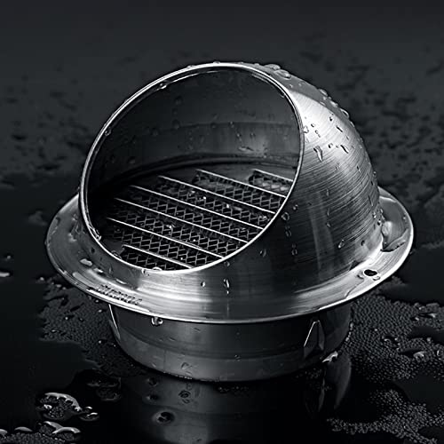 WORDFUN Griglia di Ventilazione 160/170mm Griglia Del'aria di Scarico, Coperchio di Ventilazione in Acciaio Inox, Presa di Ventilazione A Parete, Griglia di Ventilazione A Sfera