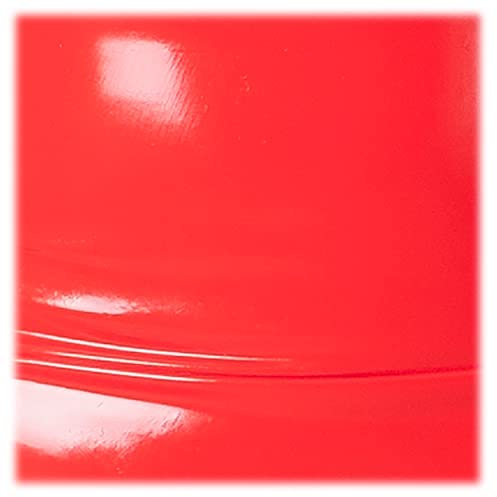 Rubberfashion Latex Dildo - Anal Plug gerippt - Penis aufblasbar groß mit Pumpe für Frauen und Männer 21 x 4,8 cm rot 0.8mm fester Kern