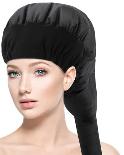 Cappuccio per Asciugacapelli, Cappuccio per Vapore Morbido Regolabile per Asciugacapelli Tenuto in Mano con Fascia Elastica e Tubo di Prolunga, per Donne Ragazze