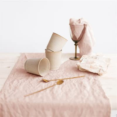 MITAR Einfarbiger Tischläufer aus Leinen für Veranstaltungen, Partys, Stoffdekoration, Tischset für Feiertage, Hochzeiten, Weihnachtsdeckchen