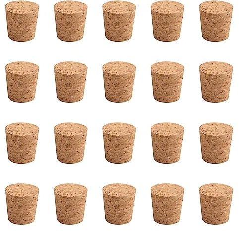 INCREWAY 20 x Holzkorken, konisch, für Weinflaschen, Glasflaschen, 25 x 30 x 30 mm