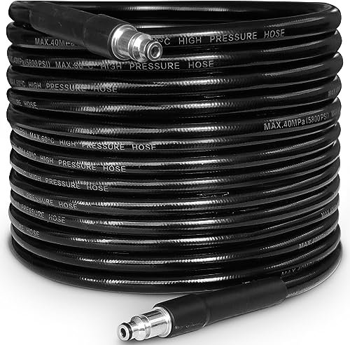10M High Pressure Washer Replacement Hose for Bosch AQT Series Extension Hose Drain Cleaning kit Fitting Quick Connector Black