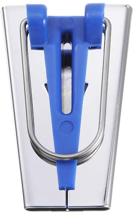 uxcell Schrägbandformer-Set, 25 mm, einfach und doppelt gefaltet, Stoff-Schrägbandmacher, Nähwerkzeug für Stoff, Quilten, Nähen, Basteln, DIY, Blau