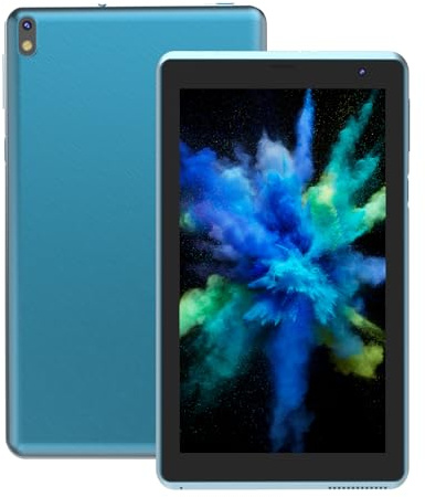 WUIUHOU Tablet 2024, Android 12, 7 pulgadas, IPS, 4 núcleos, 4 GB + 32 GB (ampliable a 1 TB), WiFi, BT, protector de pantalla, ligero y en color Marino