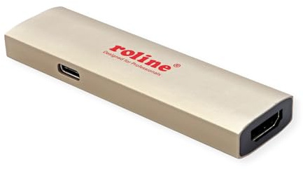 Roline Gold Adaptador USB Tipo C - HDMI, BU/BU, PD (60W)