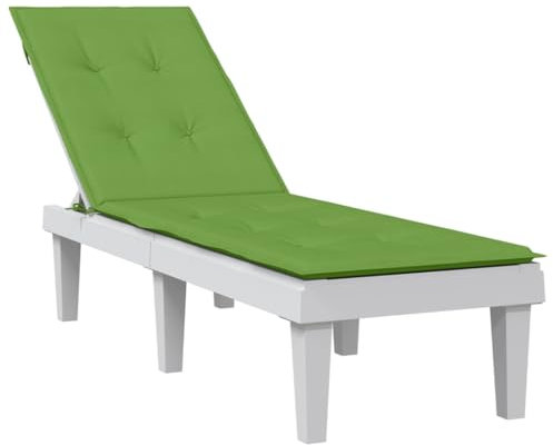 ShGaxin Liegestuhl-Auflage Melange Grün (75+105) x50x3 cm Stoff, Hollywoodschaukel Auflage, Sonnenliege Auflage, Gartenliege Auflage, Liegenauflage, Deckchair Auflagen - 4002492