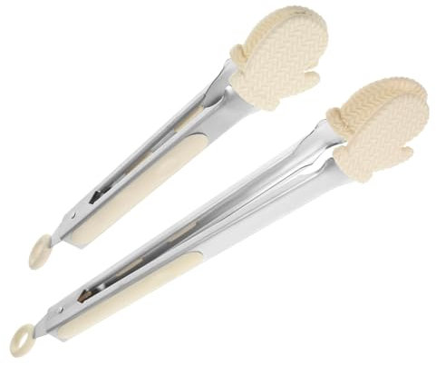 ABOOFAN Pinzas De Cocina Multifuncionales Para Aperitivos y Fruta Antideslizantes y Cómodas De Usar