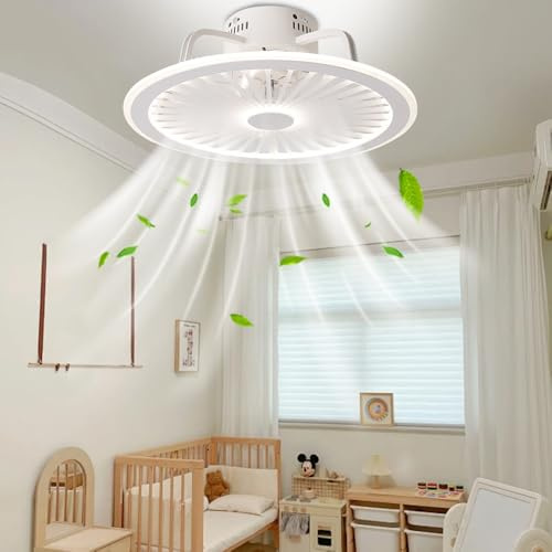 Blendra Ceiling Fans with Lights and remote,48cm 6 Speeds Quiet Operation 3 Dimmable, Fan Lights Ceiling For Bedroom, Living Room,Kitchen,Energy-Efficient & Stylish Design