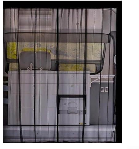 Cortina de 180 x 150 cm para Mercedes Sprinter, cierre magnético automático para un fácil acceso y protección contra insectos
