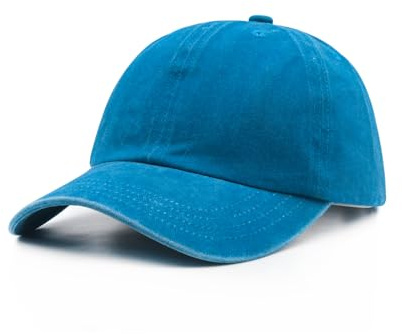 Stymora Teenager Basecap, Kinder Kappe, Verstellbare Teens Baseballkappe, Sommer Outdoor Baseball Cap für 10+ Jahre Jungen Mädchen Himmelblau