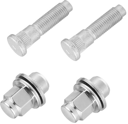 1set M12-1.5 Wheel Stud Bolt Nuts fit for Jaguar F/S/X-Type XFR XJ, OEM: C2C35294010/ C2S50885/ C2C35294