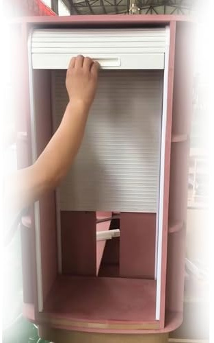 WLCGYD Rollladenschrank-Ersatz, Küchenschrank-Garagentor-Rollladen, Manuelle Rollladentüren Für Kleine Räume(WXH-30X38(76.2X96.5CM))