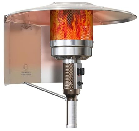 Protector de aluminio resistente al viento para calefactores al aire libre, accesorios resistentes al óxido, instalación sin herramientas, protector de viento de aluminio para calentadores de patios