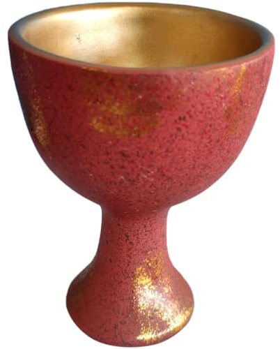 Toyvian Calice Sacrificiel en Résine Pentagramme, Gobelet Religieux Décoratif pour Autel et Culte, Coupe Sainte Unique pour Bureau, Maison, Cérémonie et Fourniture Sacrificielle
