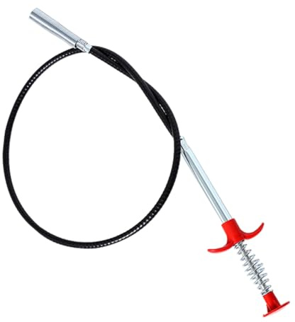 Zerodeko Drain Clog Removing Tool 160cm Flexible Pipeline Dredge Picker for Sink and Bathroom Hair Blockage Cleaning, Drain Remover Cleaning Tool for Washbasin and Toilet Pipes