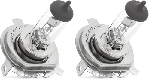Magneti Marelli Parts & Services - Lampadina H4 12V 60/55W Standard, Accessori Auto e Moto, Lampadine H4 Alogene - Faro di Profondità per Ricambi Auto, Faro Moto Auto Brillante - Alta Compatibilità