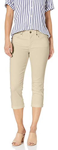 NYDJ Petite Chloe Capri-jeans för kvinnor, Fjäder, 36 SE/Liten