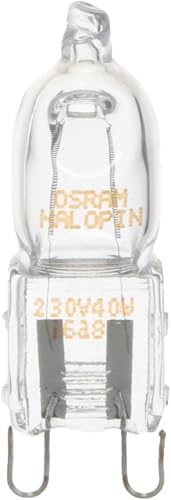 ORIGINAL Halogenlampe Glühlampe Backofenbirne Schlaufensockel G9 40W 230V Backofen Herd Elektroherd auch kompatibel mit Neff Balay Constructa Gaggenau Bosch Siemens 637592 00637592