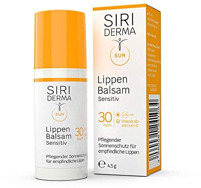 SIRIDERMA Lippenbalsam | Feuchtigkeitsspendende Lippenpflege für trockene Lippen | Antibakteriell | Mit der Kraft von 10 pflanzlichen Ölen (4,5 g)