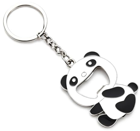 ARFUKA Schlüsselanhänger Flaschenöffner Panda Anhänger Bieröffner Schlüsselanhänger Bierflaschenöffner Tragbar Kronkorkenöffner Geburtstag Weihnachtsgeschenke für Frauen und Männer