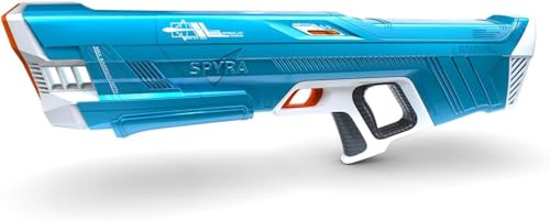 SpyraThree™ pistola elettrica a spruzzo d'acqua, ricarica automatica, 3 modalità di gioco, indicatore LED dei colpi e della batteria, portata di 15 metri (blu)