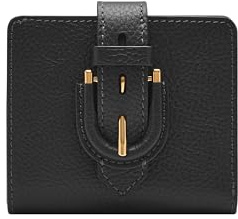Fossil Damen Harwell Small Tab Bifold Wallet, Schwarz (klein), Einheitsgröße