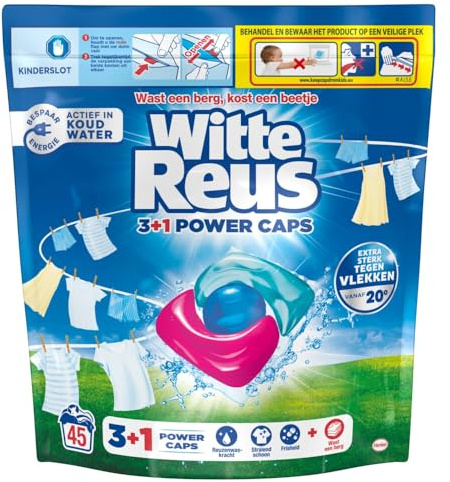 Witte Reus Waschmittelkapseln 3+1 Power Caps White Wax 45 Stück