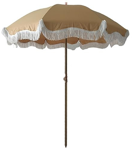ISCBAFYX Tofs Retro Trädgårdsparasoll, Hawaiian Parasoll, Sol- och Regnskydd, Moderikt och Vackert, Lämpligt för Strand, Innergård, Trädgård, Runt Strandparasoll