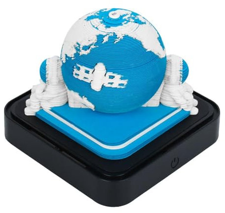 JSNKJLMN 2025 Kalender Erde Astronauten Omoshiroi Block 3D Memo Haftnotizen Weihnachtsdekoration Baum Geschenk Haus Pad Papier