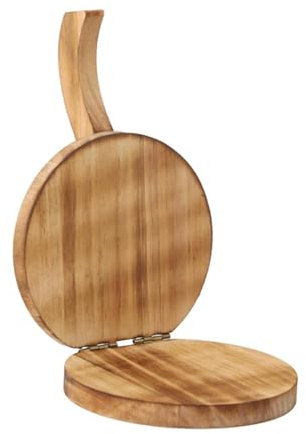 Round Wooden Tortilla Maker Hardwood Mexican Tortillera Presser Wood Flour Tortilla For Homemade Mexican Tortillas Roti Cooker Indian 3 Ltr (Beige, One Size)